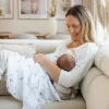 Babyono Textilpelenka színes #3db #púderrózsaszín levélmintás 348/17