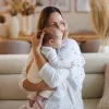 Babyono Textilpelenka színes #3db #púderrózsaszín levélmintás 348/17