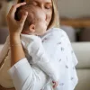 Babyono Textilpelenka színes #3db #púderrózsaszín levélmintás 348/17