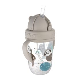   Canpol szívószálas itatópohár #6hó #270ml #Exotic szürke #56-606-GREY