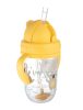 Canpol szívószálas itatópohár #6hó #270ml #Exotic sárga #56-606-YEL