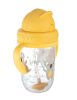 Canpol szívószálas itatópohár #6hó #270ml #Exotic sárga #56-606-YEL