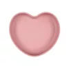 Canpol babies szilikonos tányér tapadókoronggal - HEART #pink #80-309-PIN