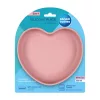 Canpol babies szilikonos tányér tapadókoronggal - HEART #pink #80-309-PIN