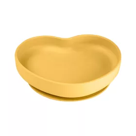   Canpol babies szilikonos tányér tapadókoronggal - HEART #sárga #80-309-YEL