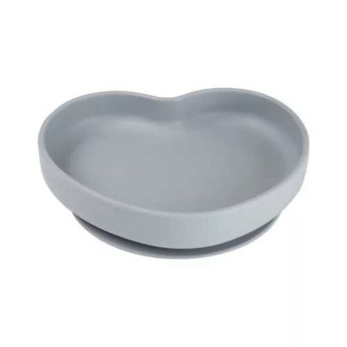 Canpol babies szilikonos tányér tapadókoronggal - HEART #kék #80-309-BLU