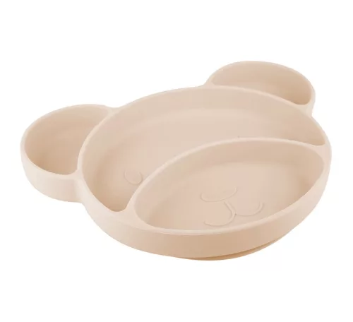 Canpol babies osztott tányér tapadókoronggal Mackó #krémszín #51-401-CREME