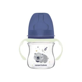   Canpol babies EasyStart anticolic széles cumisüveg #0hó #120ml #Sleepy Koala kék #35-236-BLU