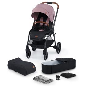   Kinderkraft Evolution Cocoon 2in1 babakocsi puha mózessel #Mauvelous Pink