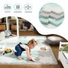 Kinderkraft LUNO Shape Szivacspuzzle szőnyeg menta-szürke