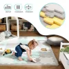 Kinderkraft LUNO Shape Szivacspuzzle szőnyeg sárga-szürke