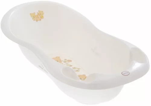 Tega 102 cm-es babakád leeresztős #LUX Maci fehér gyöngyház