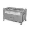 Kidnort Livsmiljö utazóágy-babaöböl 2 szintes kerekes kibúvós #premium szürke