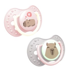   Lovi CAPICHILL Világító szilikon dinamikus cumi 6-18hó 2db lány #22-933-GIRL