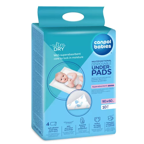 Canpol babies Többfunkciós szülés utáni tisztasági betét 90x60cm 10db #78-002