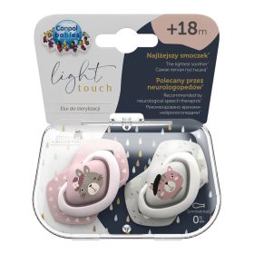   Canpol babies szimmetrikus nyugtató cumi #18hó #2db #Bonjour Paris rózsaszín #22-649-PIN