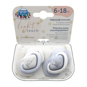   Canpol babies szimmetrikus nyugtató cumi #6-18hó #2db #Royal Baby kék #22-651-BLU