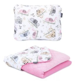   Vmatex Prémium velvet ágynemű szett #Kaméleonok rózsaszínnel