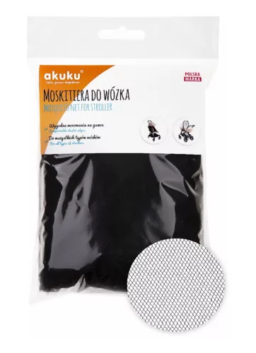 Akuku univerzális Szúnyogháló babakocsira #fekete