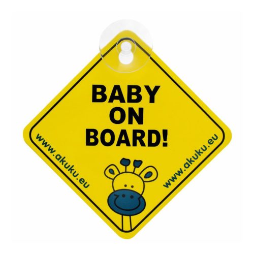 Akuku baby on board tábla