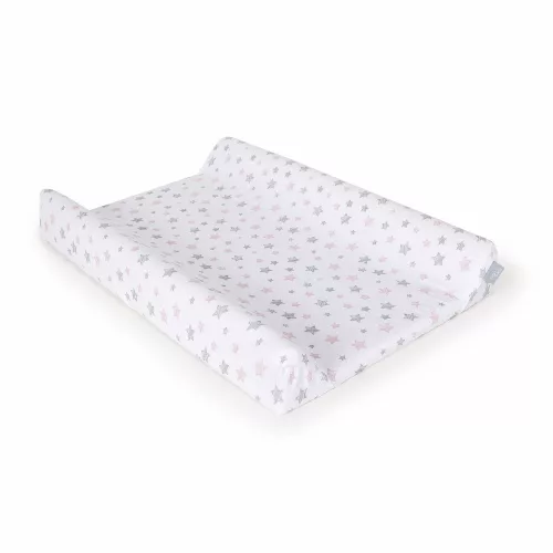 Ceba pelenkázólap huzat pamut 50x70-80 #Candy pink - pink csillagos 2db