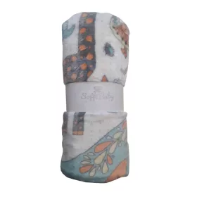 Soffi Baby takaró plüss dupla #75x100cm #fehér állatos