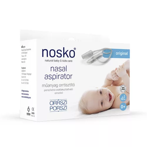 Nosko Orrszi Porszi orrtisztító orrszívó műanyag szívófejjel