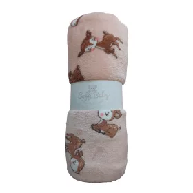 Soffi Baby takaró plüss dupla #75x100cm #púder őzike
