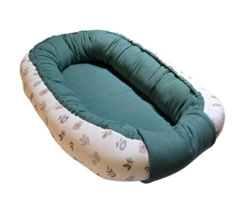 Vaganza Babafészek zöld muszlin - leveles pamut