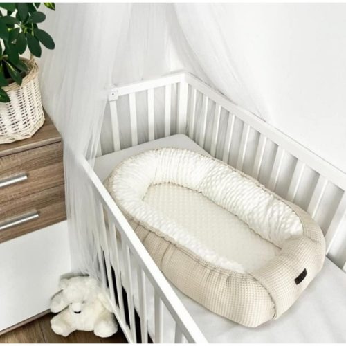 Vaganza Babafészek Waffle-Minky - Mogyoró-Drapp