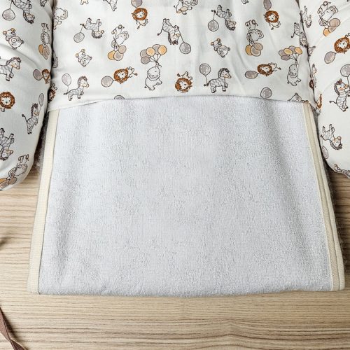 Wikids Pelenkázó védőhuzat és matracvédő babafészekhez frottír 50x70cm #bézs B