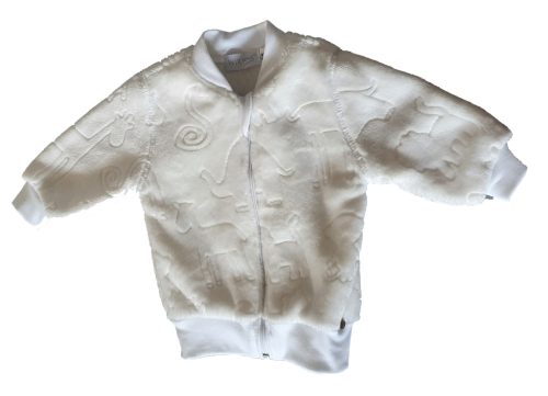 Wikids Kocsikabát wellsoft #56 fehér állatos