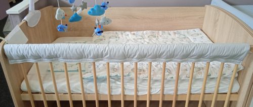 Wikids textil rágásvédő tépőzáras #120 cm #szürke