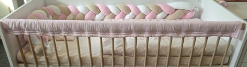 Wikids textil rágásvédő tépőzáras #140 cm #rózsaszín