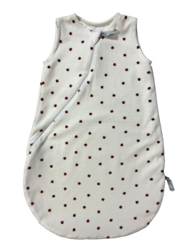 Wikids Hálózsák #ujjatlan #plüss #2 rétegű #80-86 #katicás t.fehér-piros