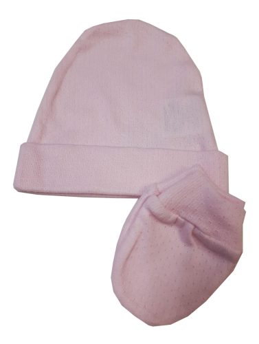 Wikids sapka-kesztyű szett #38 #rózsaszín