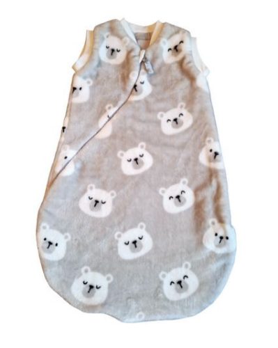 Wikids Hálózsák #wellsoft #2 rétegű #80-86 #szürke macifej