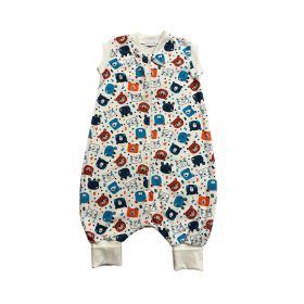   Wikids Hálózsák tipegő pamut 1 rétegű #74-80 türkiz pöttyös macis