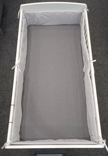 Wikids Ágyrácsvédőpánt vászon 360 cm szürke