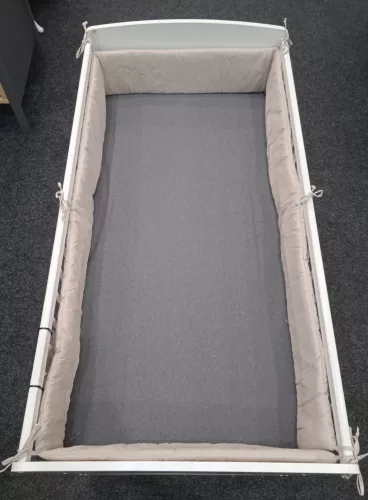 Wikids Ágyrácsvédőpánt vászon 420 cm bézs