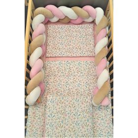   Wikids 3 részes ágyneműgarnitúra - Virágfa rózsa-türkiz-mogyoró KIFUTÓ