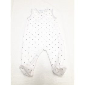   Wikids plüss ujjatlan cipzáras rugi #50 fehér-szürke csillagos