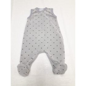 Wikids plüss ujjatlan cipzáras rugi #50 szürke csillagos