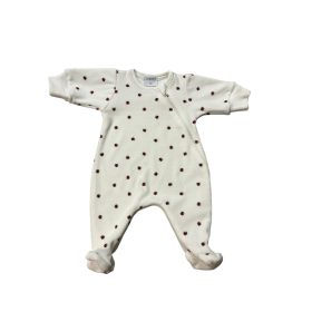   Wikids plüss hosszú ujjú cipzáras rugi #56 katicás-t. fehér piros