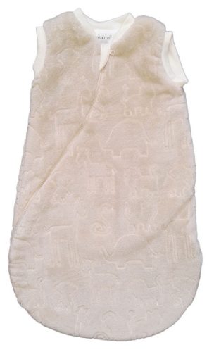 Wikids wellsoft hálózsák 2 rétegű ujjatlan #62-68 mogyoró állatos