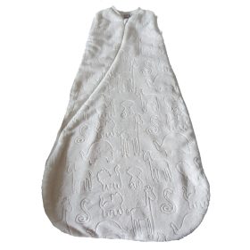   Wikids wellsoft hálózsák 2 rétegű ujjatlan #68-74 #ekrü állatos