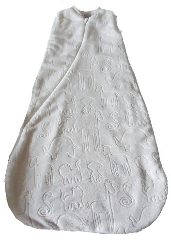 Wikids wellsoft hálózsák 2 rétegű ujjatlan #68-74 #ekrü állatos