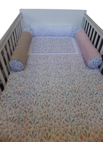 Wikids hengerpárna #virágfa fehér-rózsa-mogyi KIFUTÓ