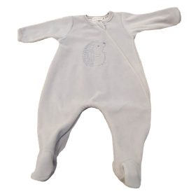   Wikids plüss hosszú ujjú cipzáras rugi #56 világosszürke sünis