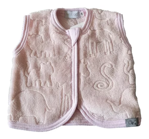Wikids mellény #wellsoft #62 #rózsaszín állatos